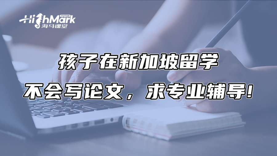 孩子在新加坡留学不会写论文，求专业辅导!