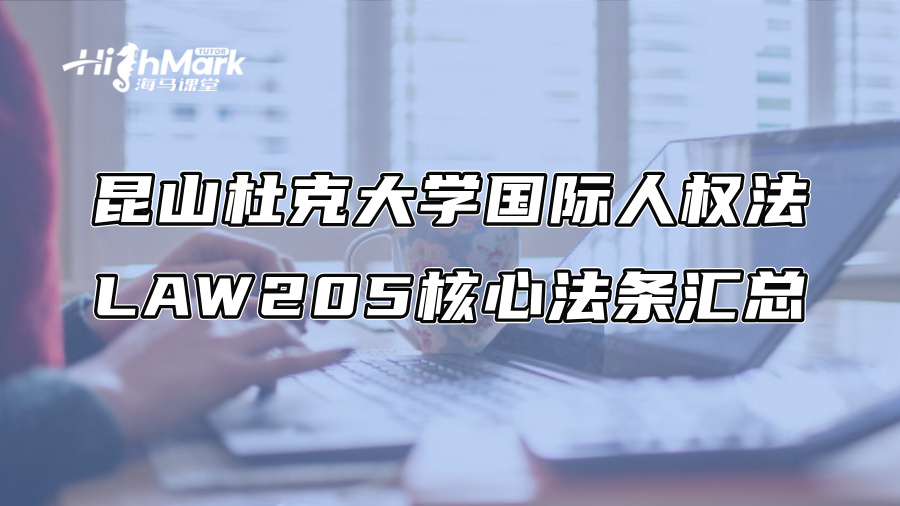 昆山杜克大学国际人权法LAW205核心法条汇总